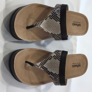 Softwalk 10W Brown Mink printed Snake Leather